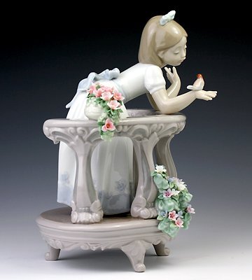 Amazon.co.jp: リヤドロ(Lladro) 花と少女 バルコニーの朝 #6658